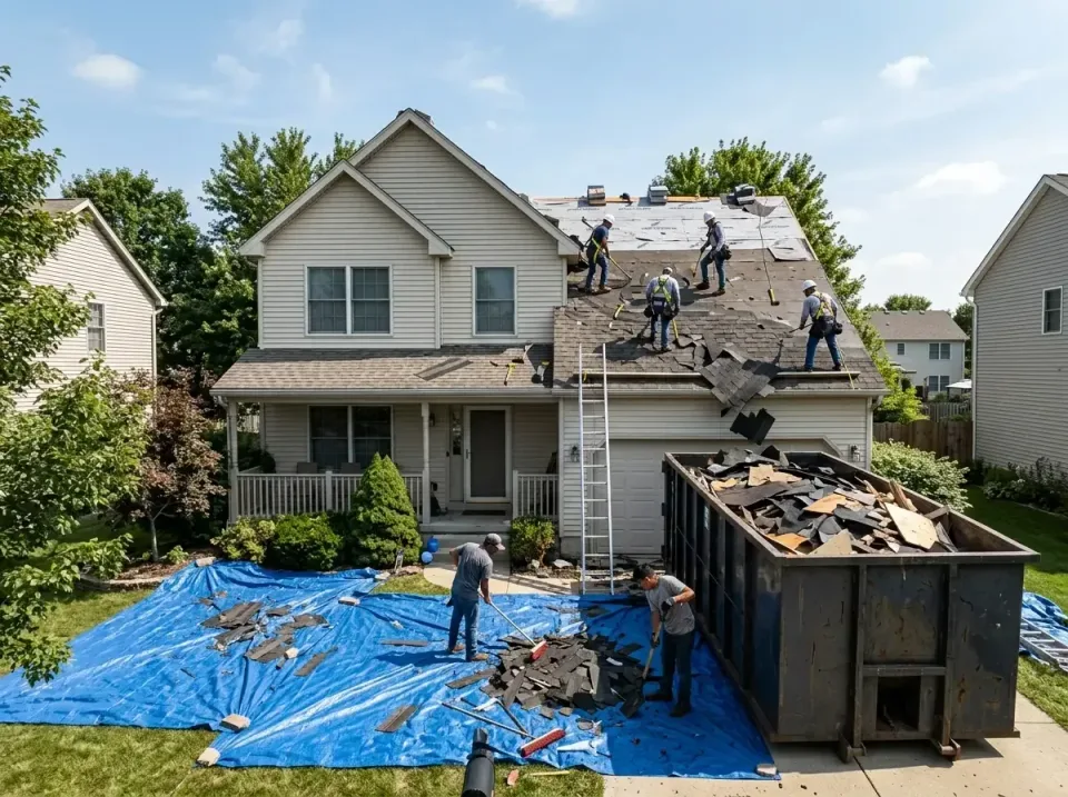 roof-replacement-debris-remova-004 — frequently asked questions, Cheapest Dumpster Rentals in Morgan's Point Resort, TX